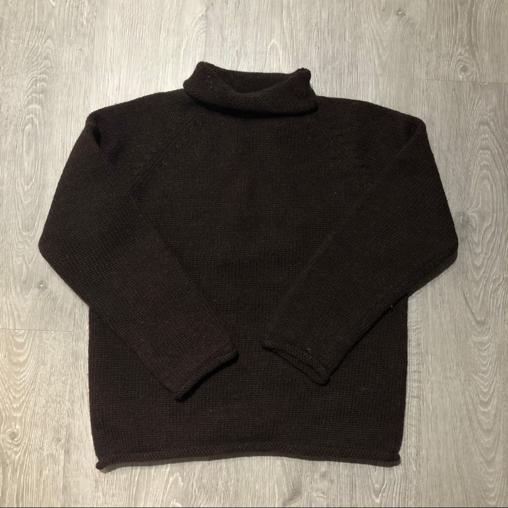 brown knit sweater